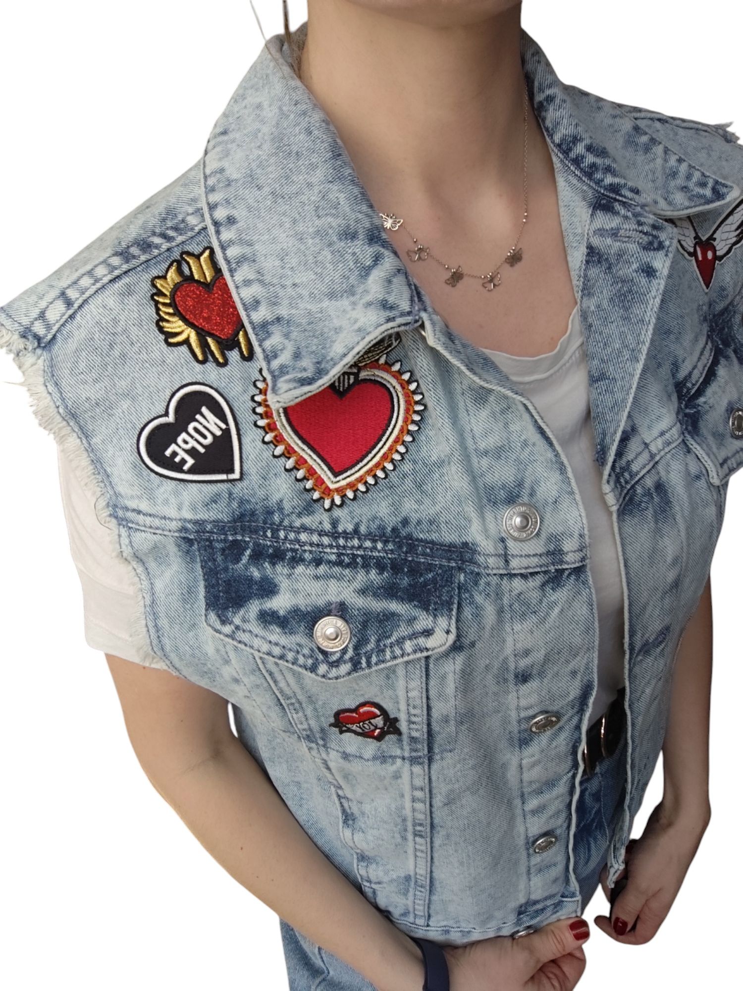 Bezrękawnik jeans Denim Piłkę XS/S