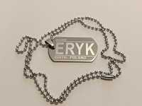 Naszyjnik nieśmiertelnik DOG-TAG - stal nierdzewna 316L - ERYK