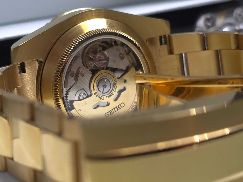 Zegarek Seiko Gmod Gold Marinner, NH34 GMT, stal 904l