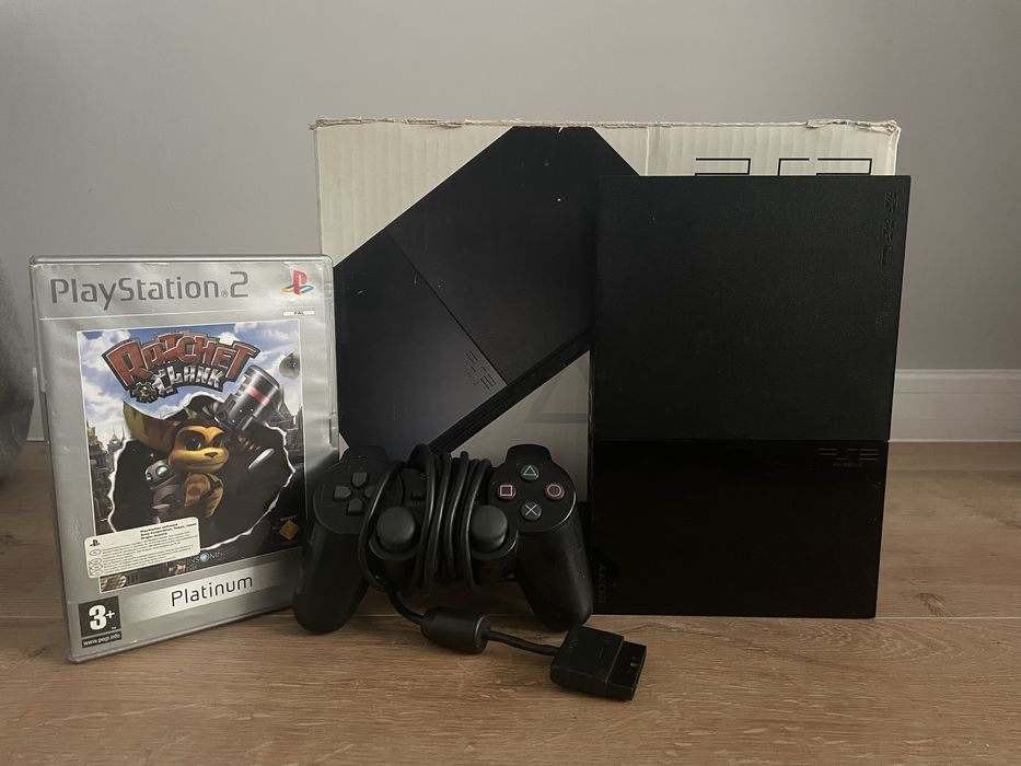 Ps 2 slim sprawne+orginalne pudelko+gra