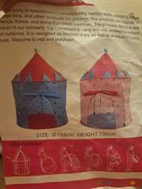 Namiot zamek dla dzieci  organizer na zabawki
