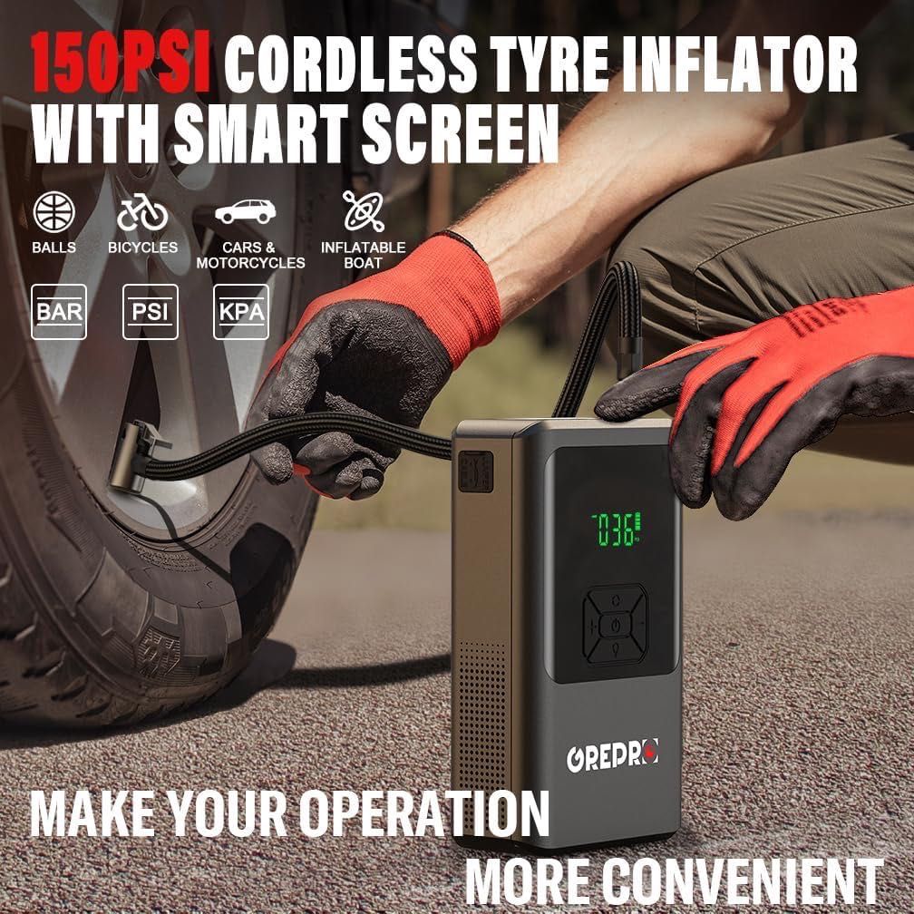 GREPRO GP383 – Booster 3000A Kompresor, Powerbank i Latarka, Nowy z FV