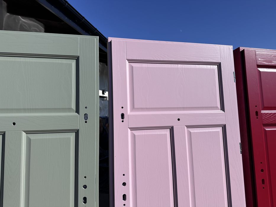 Drzwi wewnątrzklatkowe drewniane OD RĘKI KLATKOWE RÓŻOWE