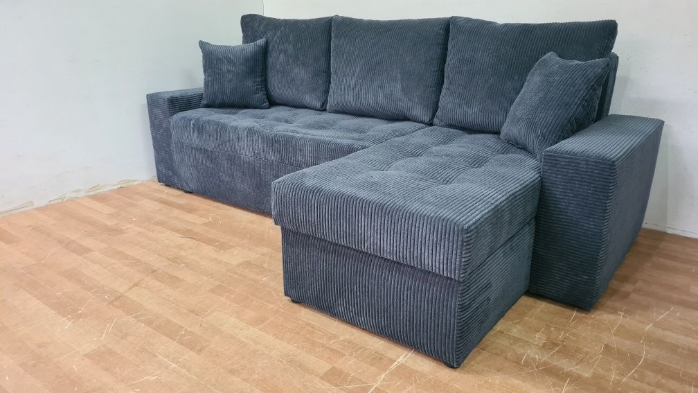 Nowy Narożnik automat sprężyny sztruks welur plusz kanapa sofa rogówka