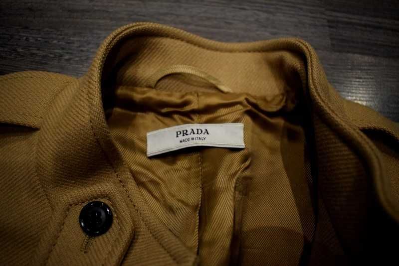 Płaszcz Damski PRADA 44 WEŁNA Virgin Wool Ideał Nowy 11 Tysięcy zł !!!