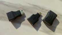 Перехідник micro HDMI mini HDMI HDMI F
