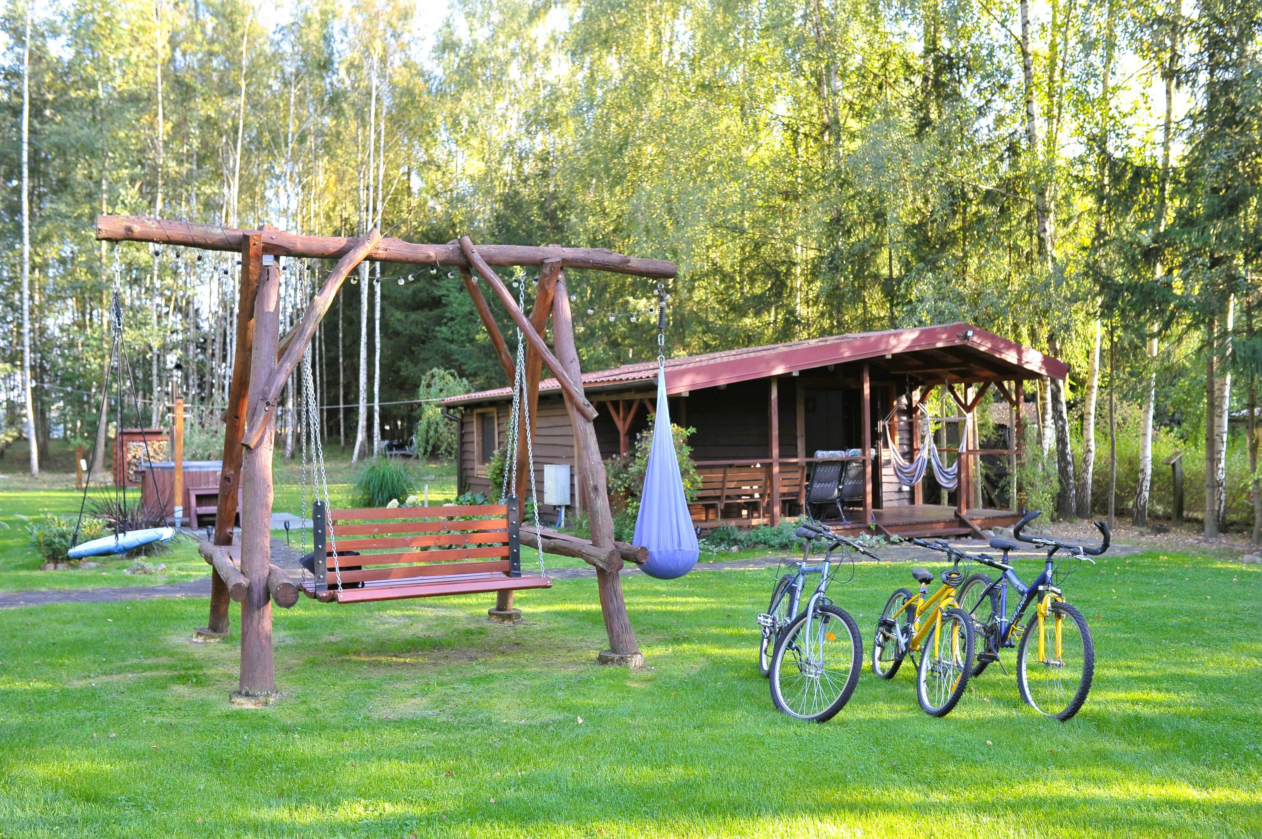 Kraina Relaksu-domki letniskowe Makowo-LINIA BRZEGOWA, POMOST, JACUZZI