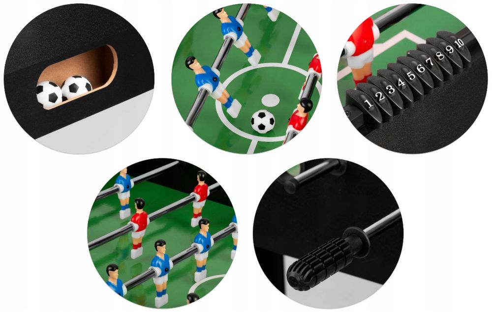 PIŁKARZYKI DUŻY STÓŁ do piłkarzyków na nogach 115x60 cm stabilne