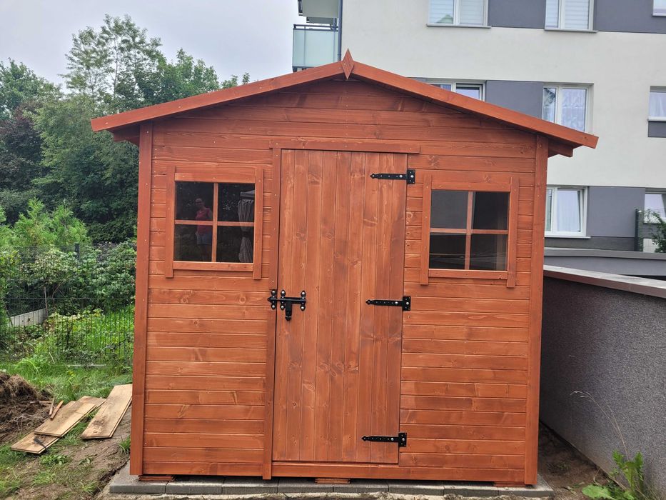 Domek na narzędzia narzędziowy ogrodowy drewutnie