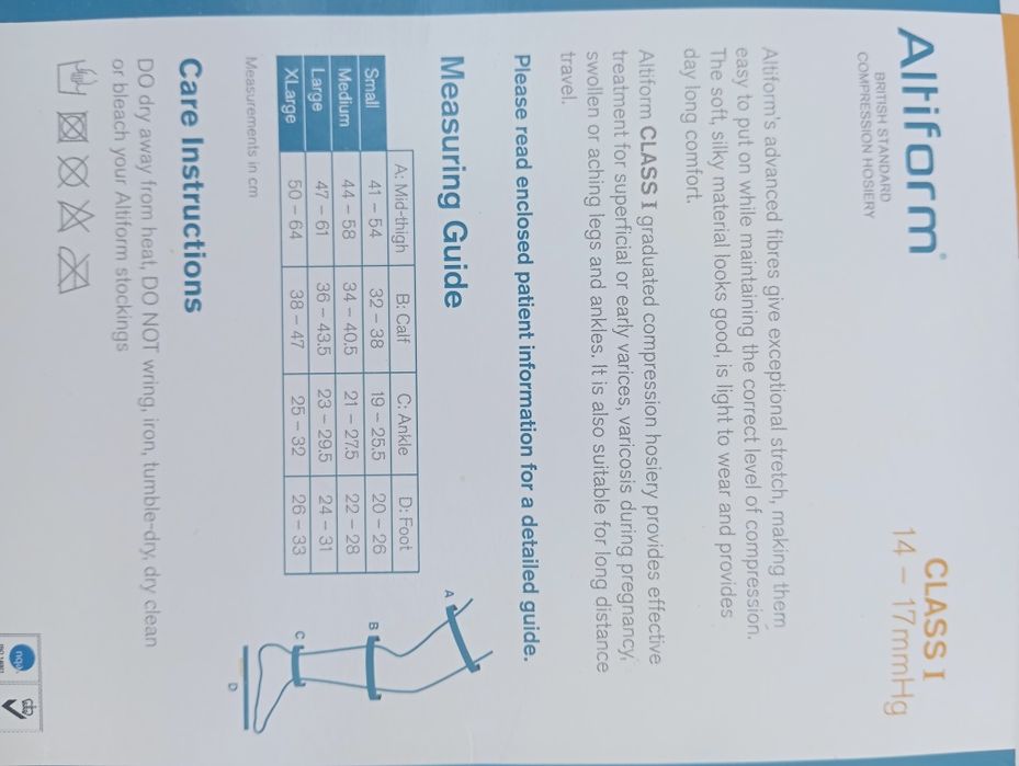 Pończochy uciskowe na żylaki