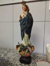 Nossa senhora da Conceição, imagem em barro anos 50