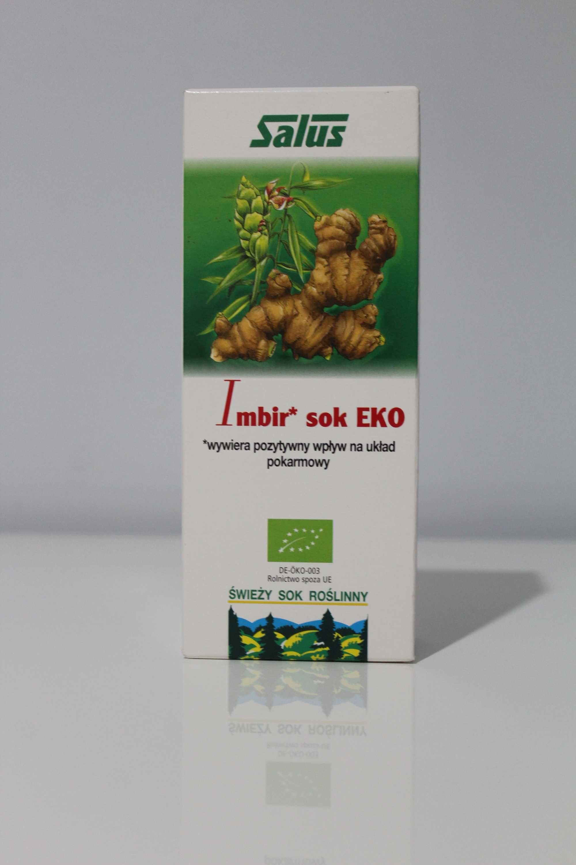 IMBIR SOK z imbiru 100% EKO 200ml Salus