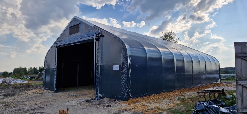 Hala łukowa 12x20x6,7m 240m2 bele garaż wiata hangar magazyn namiotowa