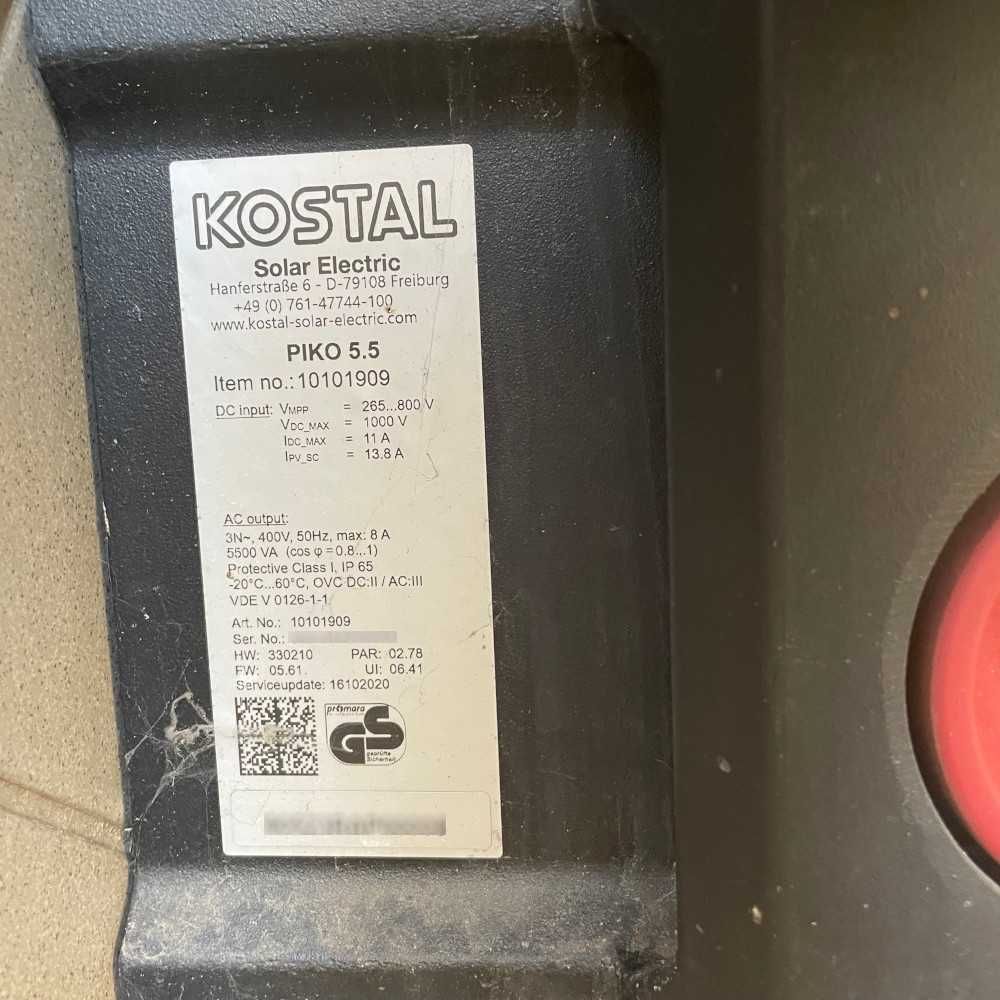 3 Inversores Solares Kostal 15KW