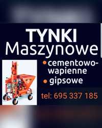 Tynki Maszynowe Gipsowe Cementowo-Wapienne Szybkie Terminy