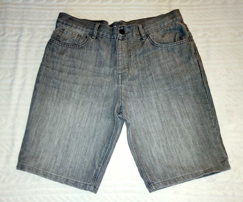 DENIM CO spodenki Jeans męskie szare jak NOWE roz ok XL W 36