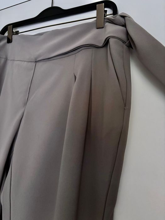 MANGO  Spodnie Casual z wiązaniem w pasie M L