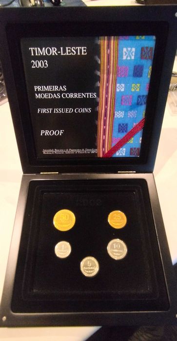 Set coleção Moedas Proof Timor 2003