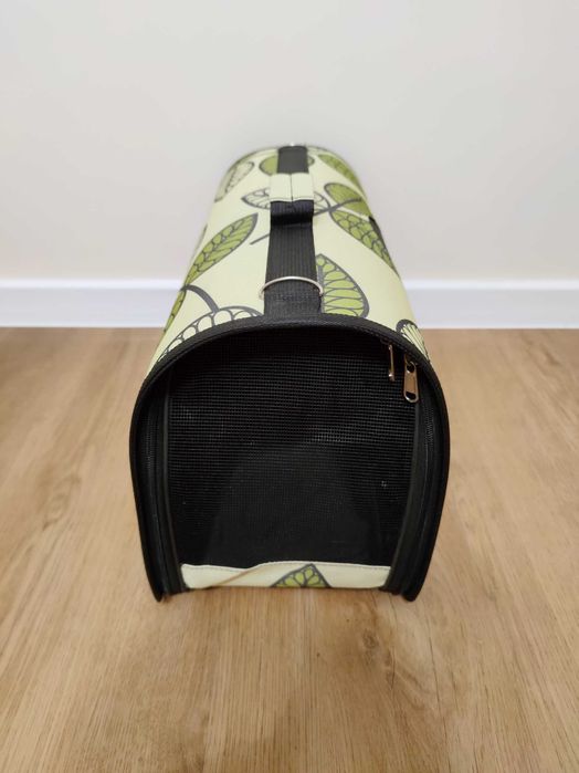 Transporter Torba dla Psa Kota zielona w listki NOWA