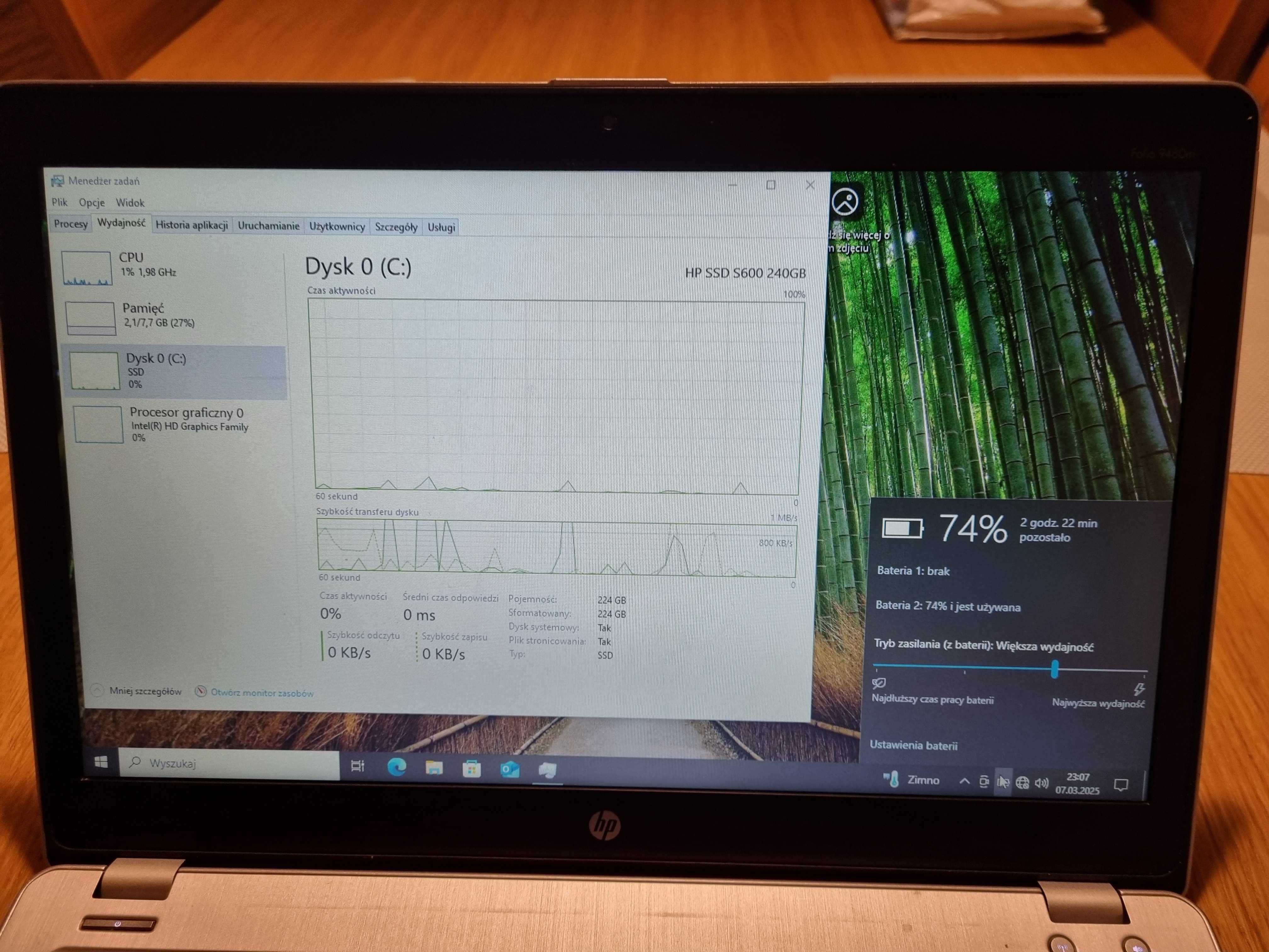 Laptop HP Folio 9480m