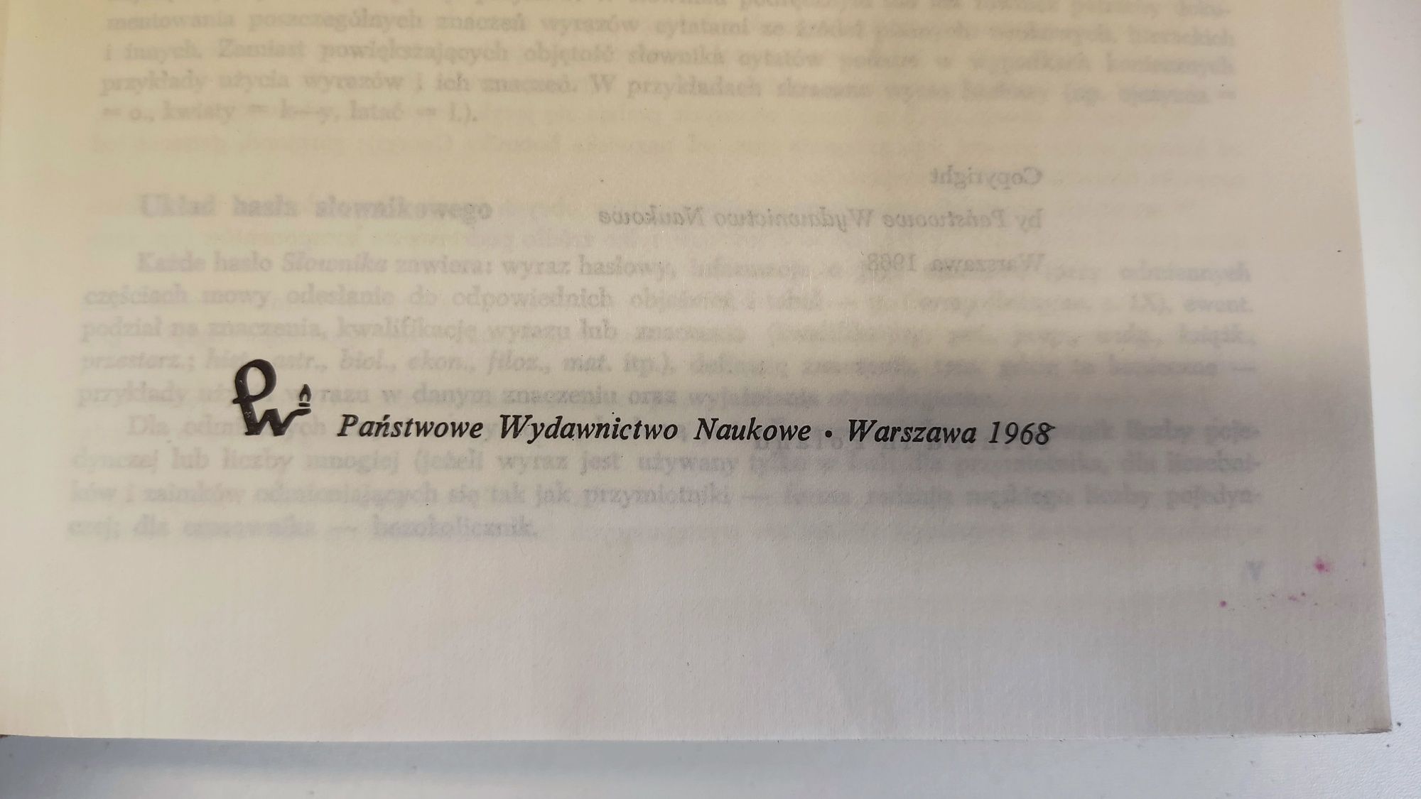 PRL 1968r. Słownik Języka Polskiego PWN