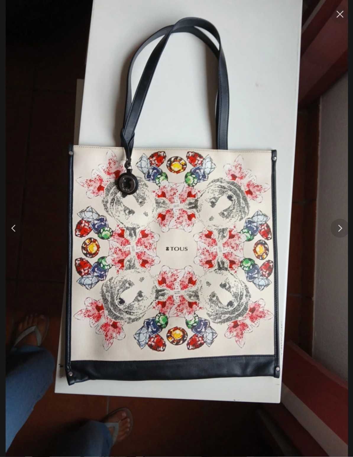 Mala tote com ursos e pedras preciosas da Tous