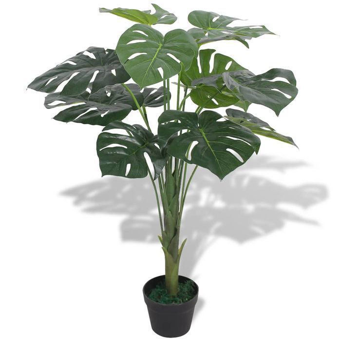 Vidaxl Sztuczna Roślina Monstera Z Doniczką, 70 Cm, Kolor Zielony