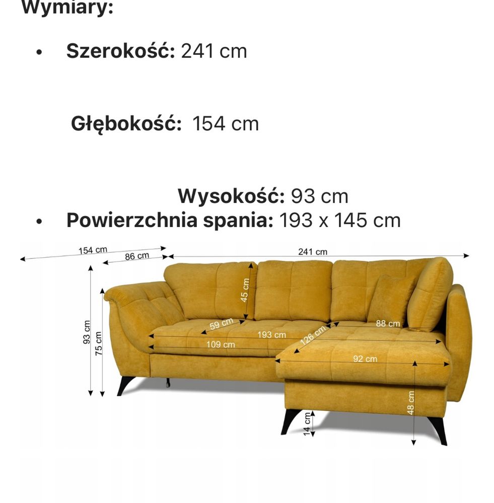 Łózko /Narożnik Nowy