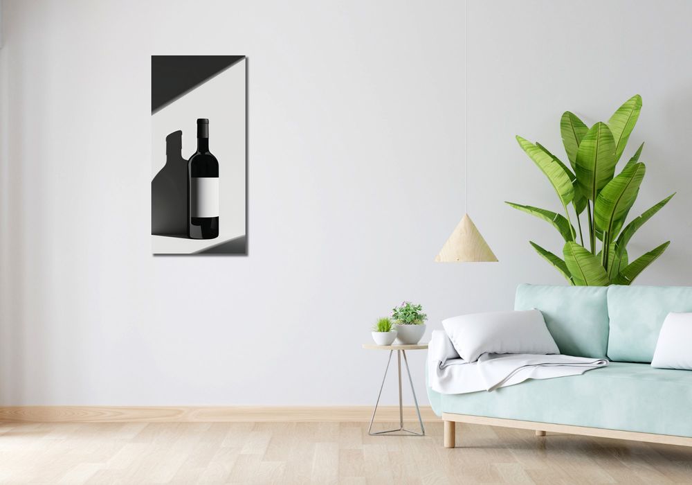 Obraz 40x90cm Butla Wina