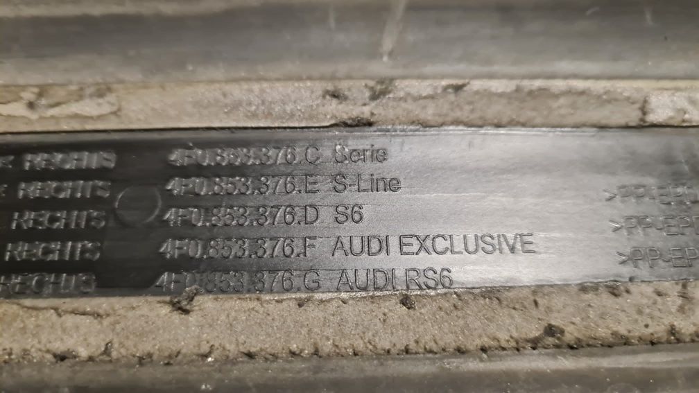 Audi a6 c6 s line nakładka nakładki progowa oryginał ładna