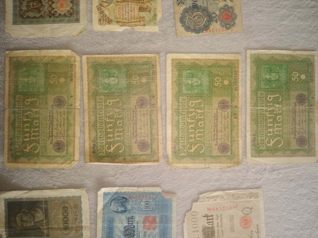 Stare niemieckie banknoty