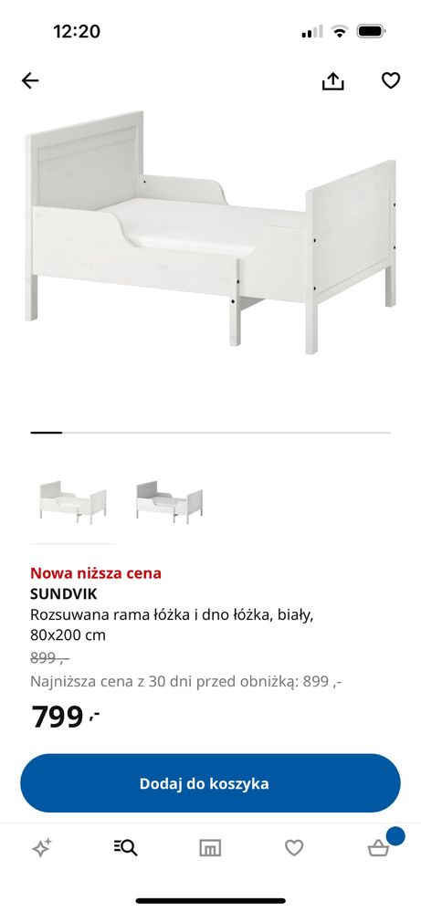 Łóżko Sundvik IKEA