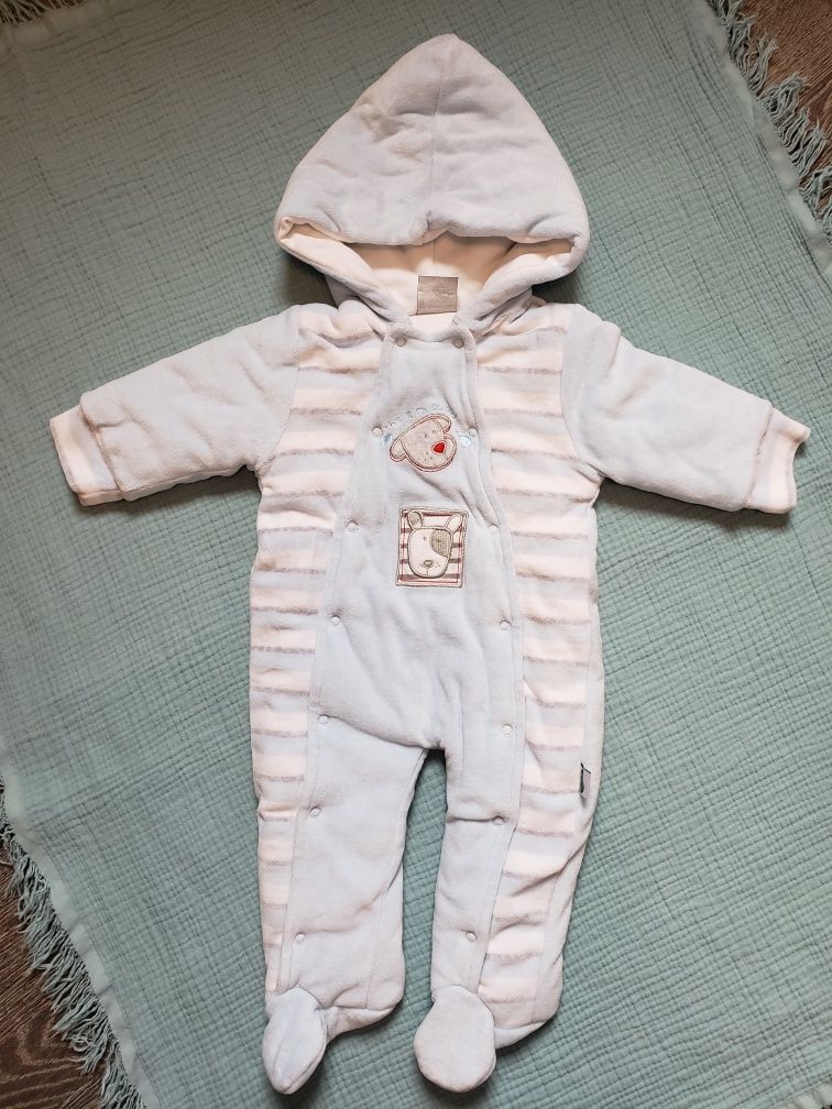 Новый демисезонный велюровый комбинезон F.S.Baby 62-68см