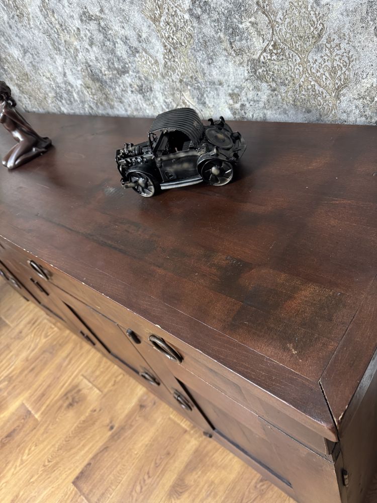 Komoda w stylu kolonialnym, komoda z drewna, szafa,