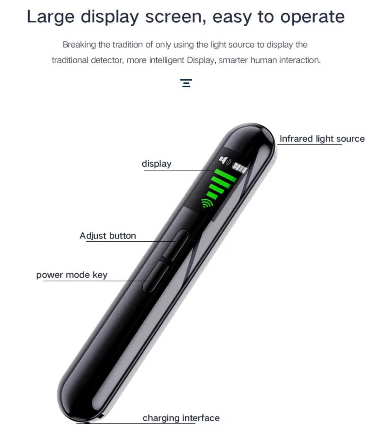 [NOVO] Detetor Anti-Espião - Frequências GSM e Câmaras Ocultas