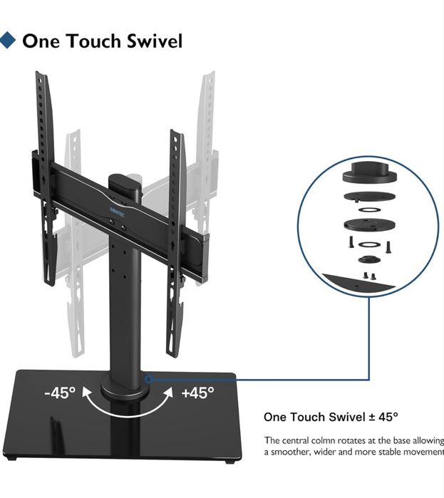 Suporte TV de pé universal para ecrãs de 26 a 55 polegadas
