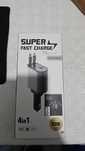 Carregador 120w com cabo retratil