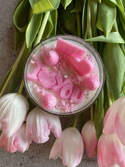 świeca sojowa I love you