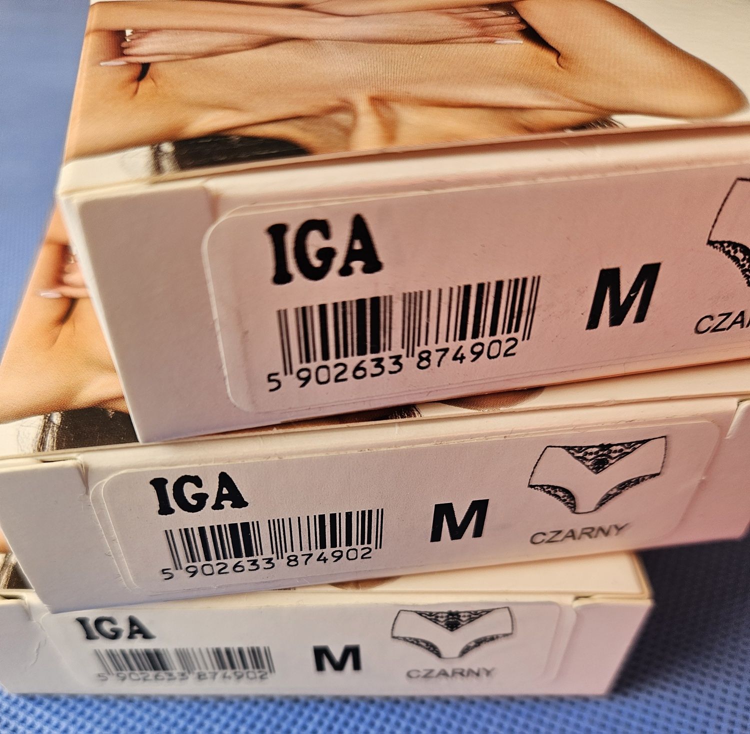 Funny Day 3 x Majtki Figi damskie Iga czarne M