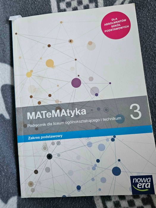 Podręcznik klasa 3 poziom podstawowy MATEMATYKA nowa era