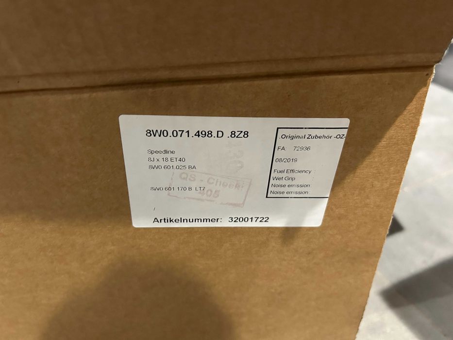 Oryginalne felgi 18 5x112 ET40 Audi A4 B8 B9 A6 C7 C8 Q5 8W0/601025BA