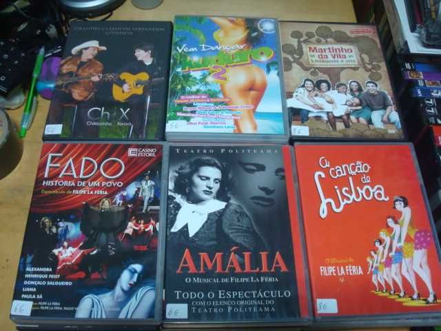 lote 27 dvds musicais ver descrição