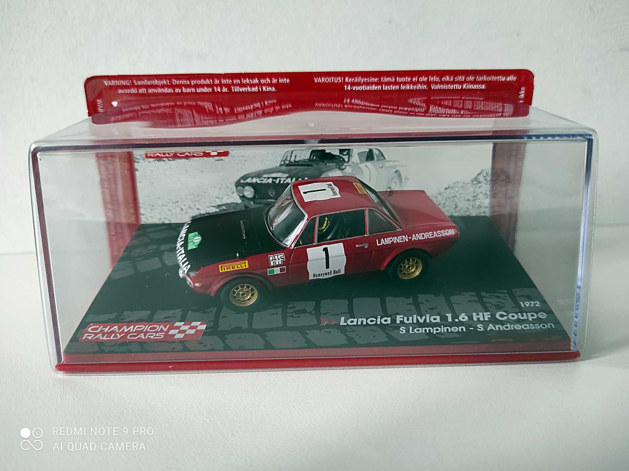 Lancia Fulvia HF 1600 Monte Carlo 1972 RALLY Car 1:43