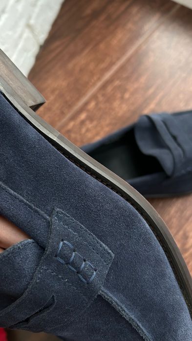 Чоловічі лофери з натуральної замші