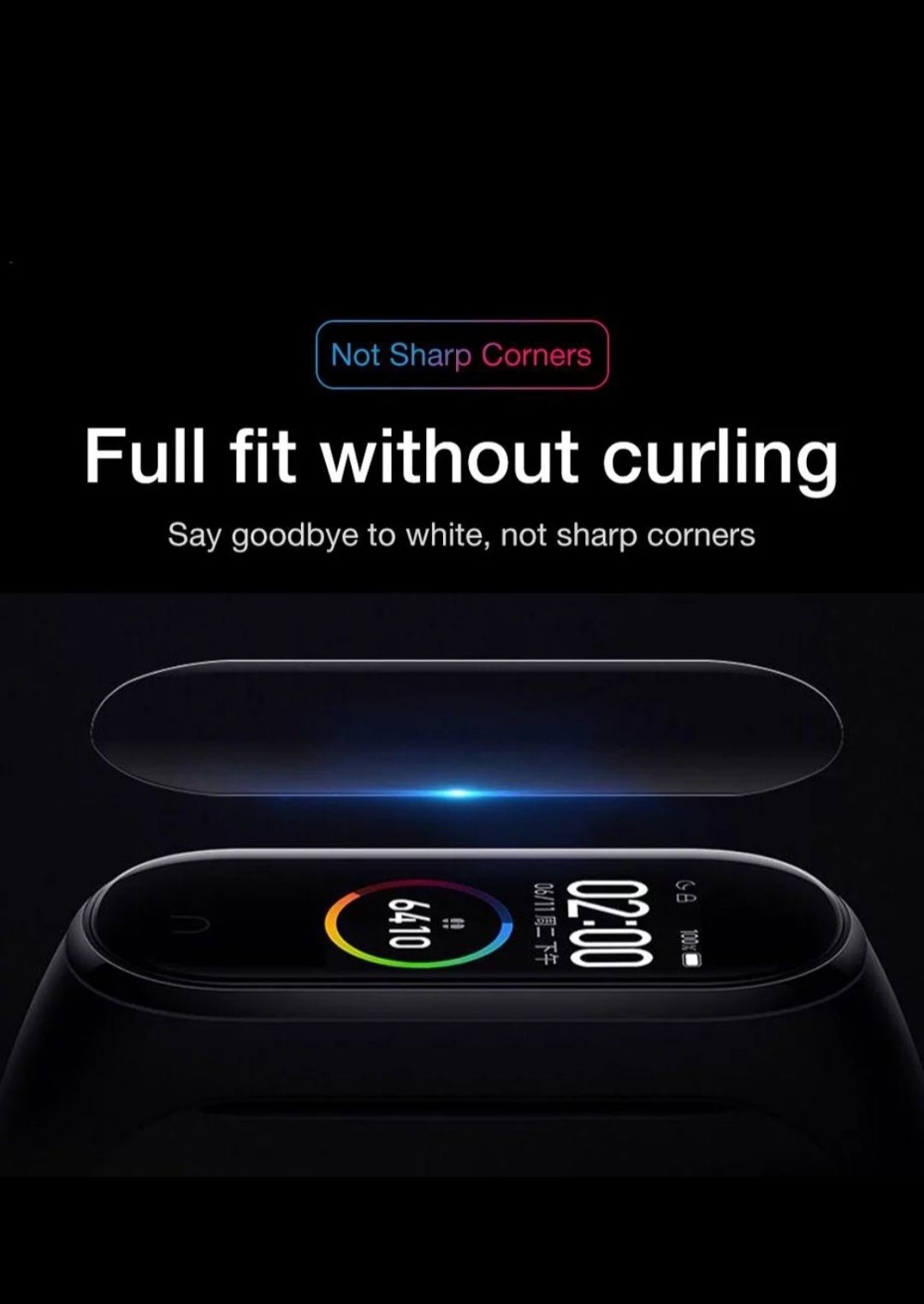 Гидрогелевая Защитная пленка для фитнес-браслета Xiaomi Mi Band 4