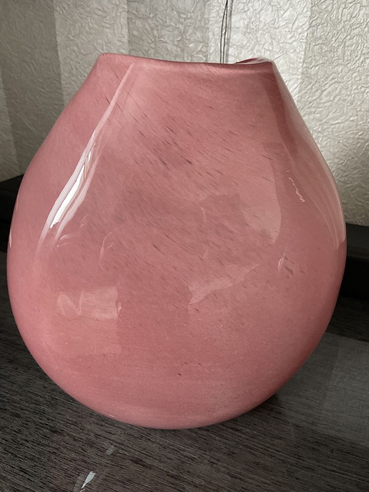 Zestaw dwóch wazonów Wazon szklany PILAR różowy