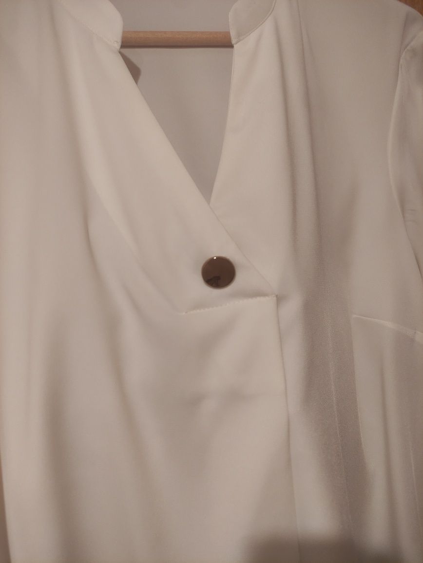 Blusa Camisa Branco Cortefiel XXL Nova