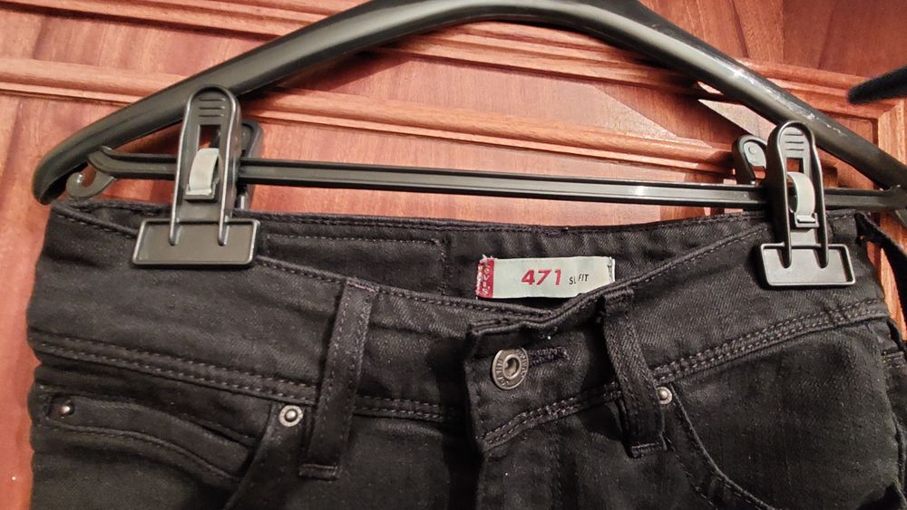 Calças de ganga preta