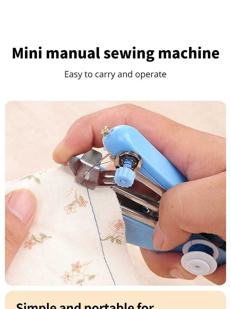 Máquina De Costura Portátil Máquina corte manual Reparação de tecidos