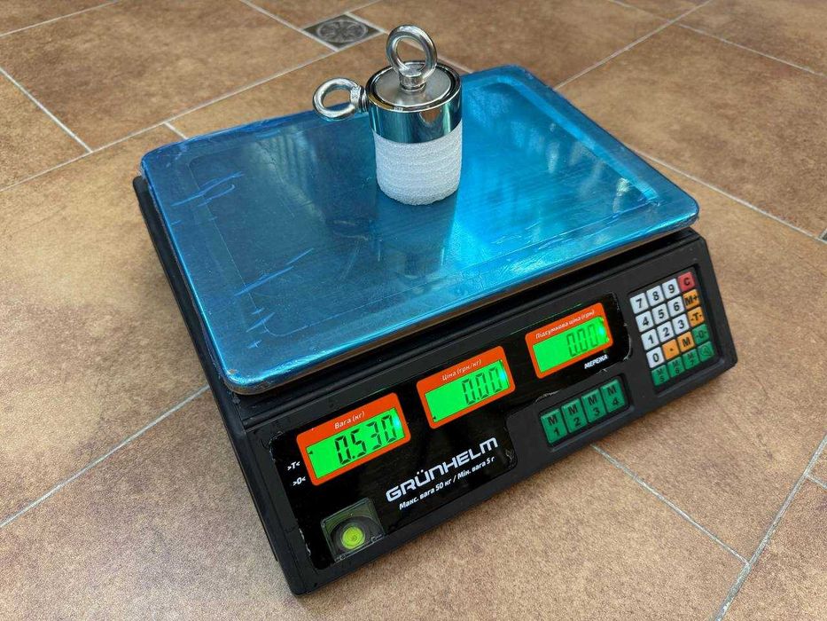 150кг Магніт Пошуковий Неодимовий Двосторонній LNM-60-2 Потужний Новий